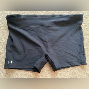 Under armour black compression shorts women XXL